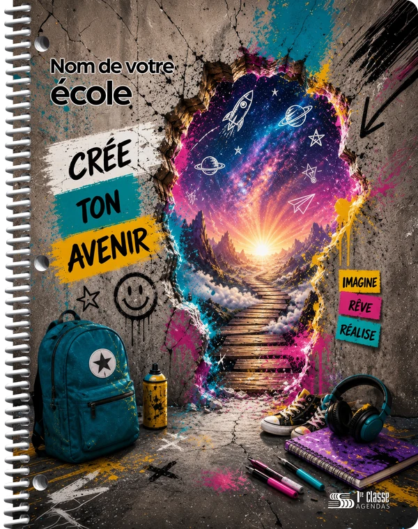 Couverture semi-personnalisée Crée ton avenir 2027–2028