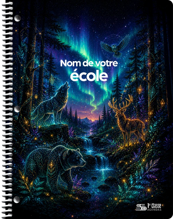 Couverture semi-personnalisée Esprits de la forêt 2027–2028