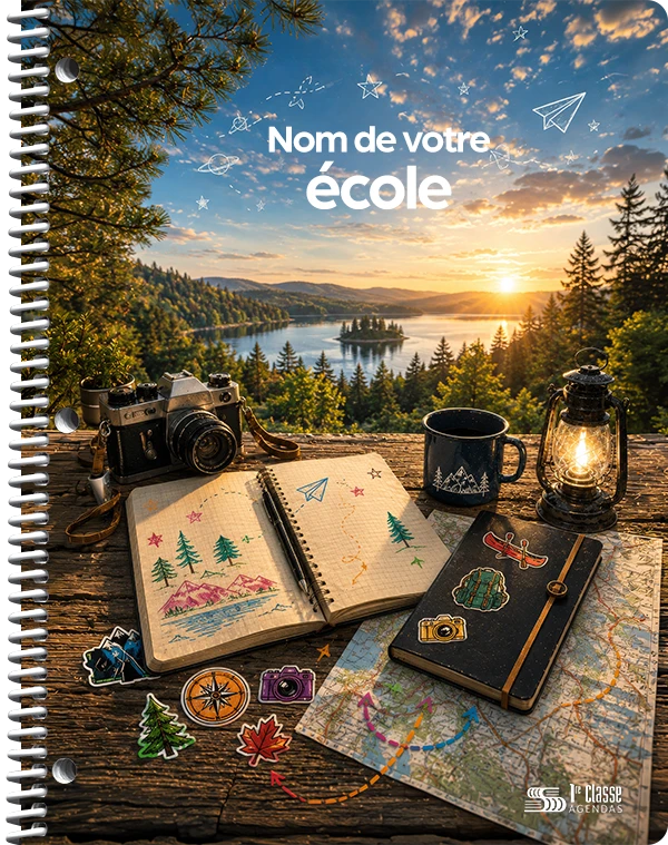 Couverture semi-personnalisée L’aventure t’attend 2027–2028