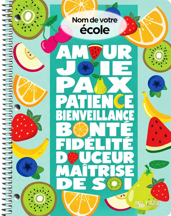 Couverture semi-personnalisée Les fruits de l’Esprit 2027–2028