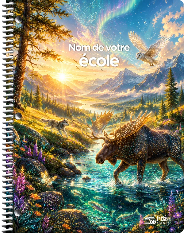Couverture semi-personnalisée Nature majestueuse 2027–2028