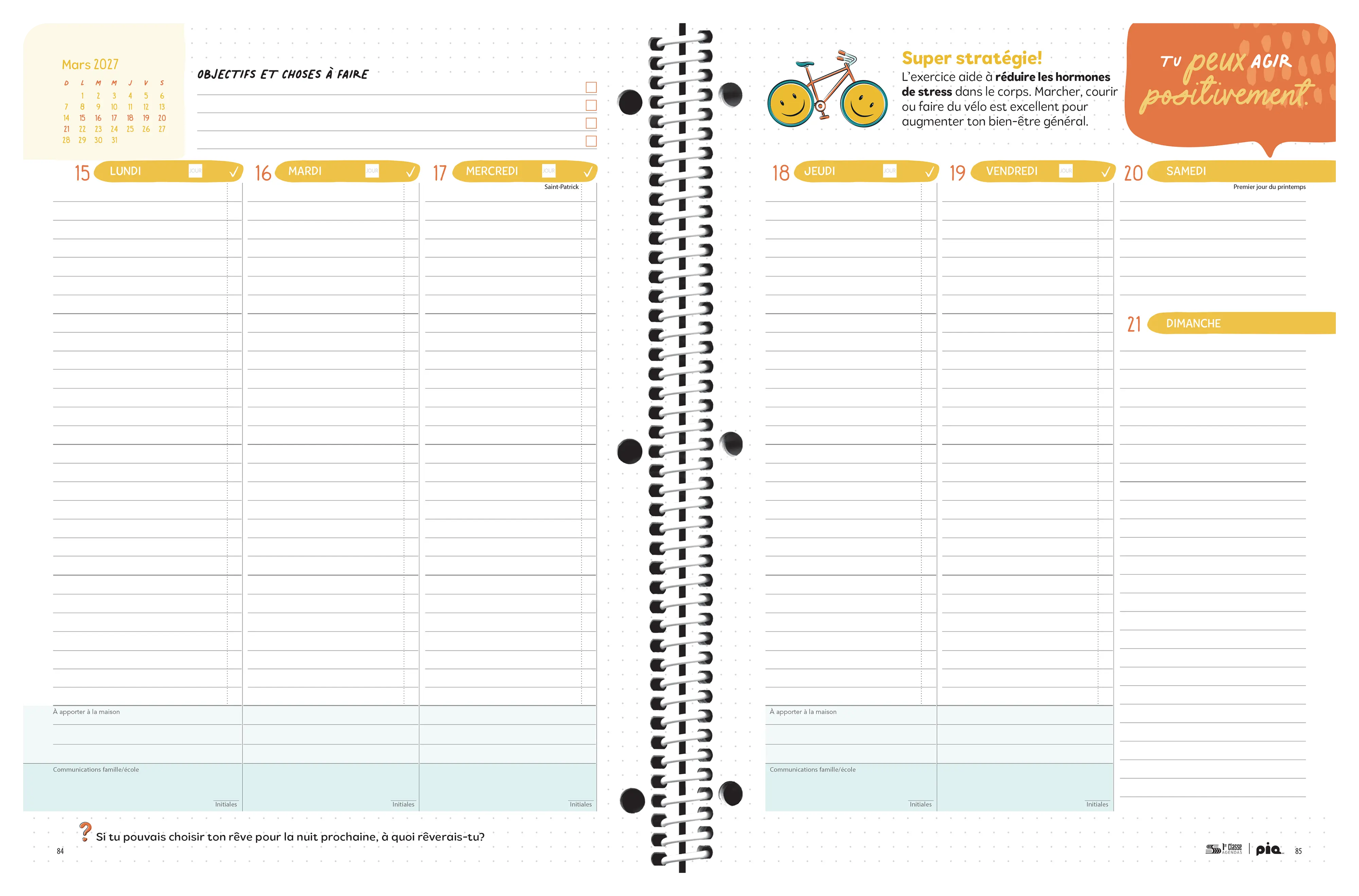 Projet bien-être, secondaire (2026-2027)