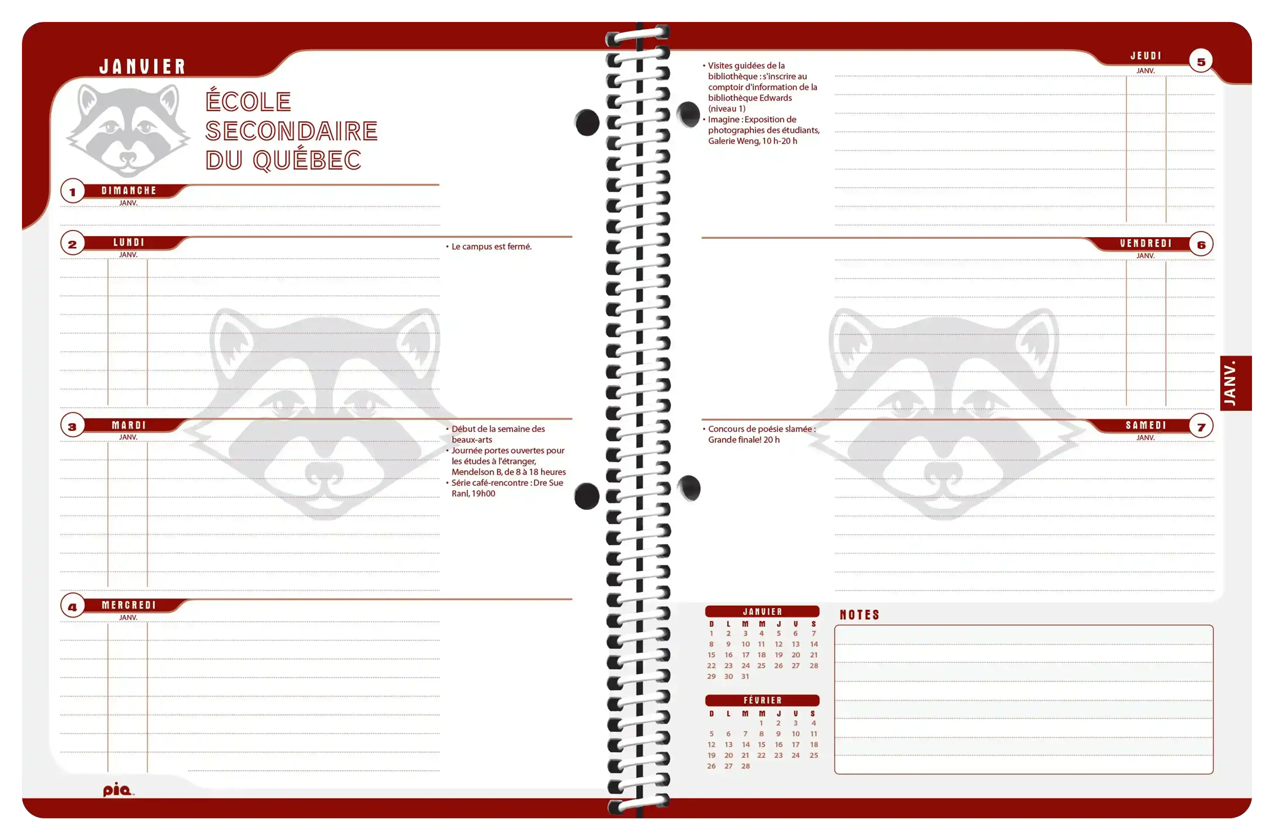 Le caméléon, grille verticale (2026-2027)